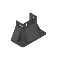 MODULAR SOLUTIONS ELITE FOOT&lt;BR&gt;45MM X 90MM THREE SIDED, 12MM FLOOR ANCHOR HOLES W/HARDWARE